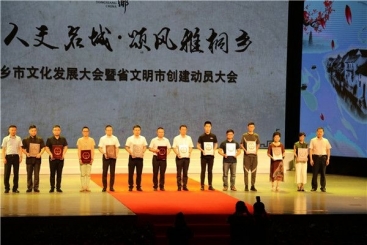 中國巨石榮獲桐鄉市文化發展突出貢獻團隊